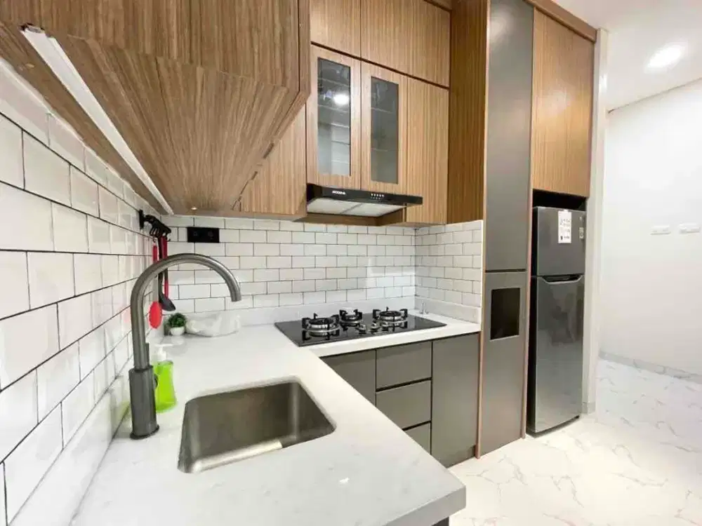 Di sewa apartemen 2 kamar tidur full furnish baru dekat ke moi dan artha gading tower lyon garden french walk moi kelapa gading jakarta utara