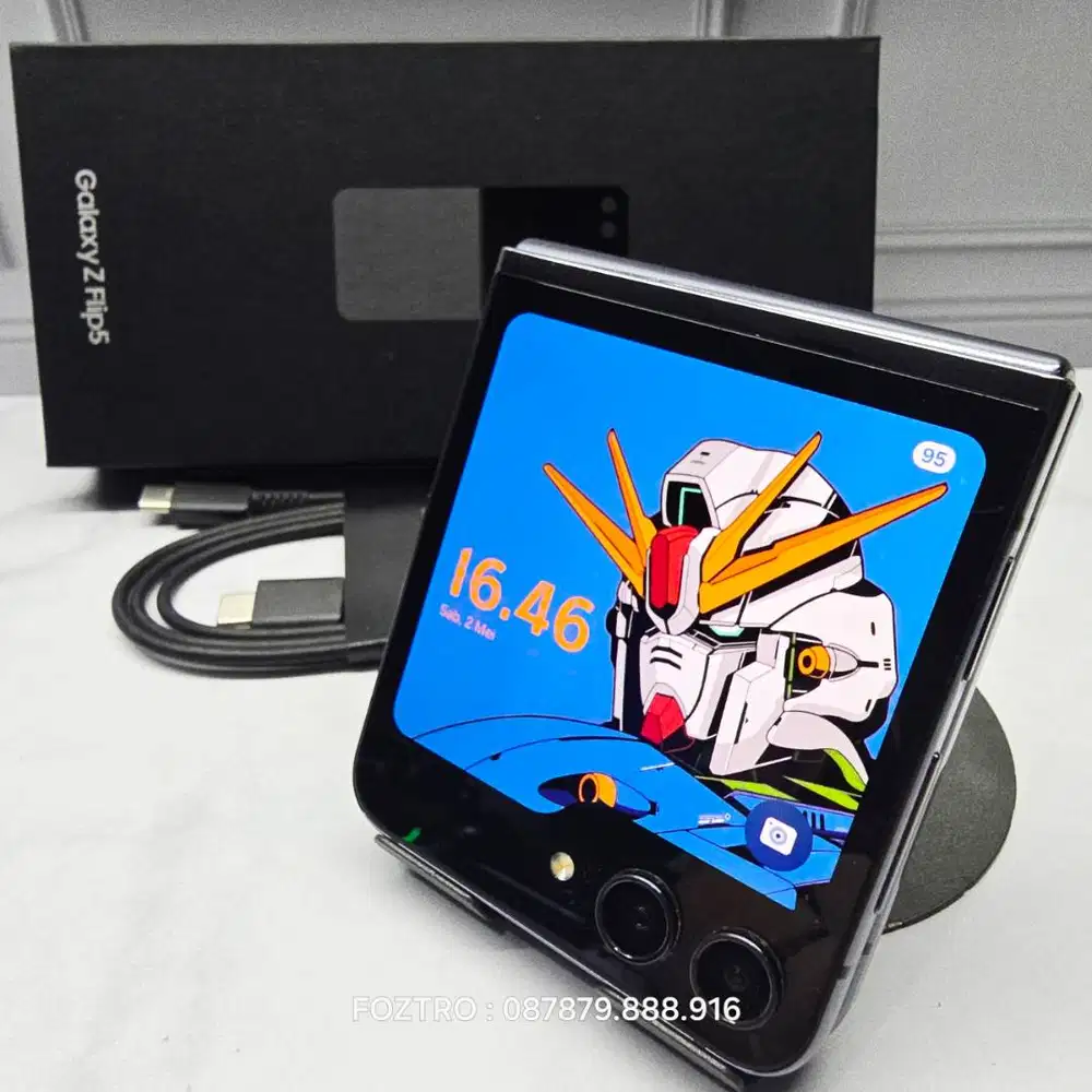 Samsung Galaxy Z Flip 5 8/512GB Graphite Fullset Resmi SEIN No Minus