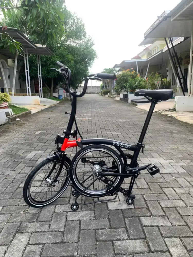 Sepeda Lipat Element Pikes Gen 2 (Dark Blood Edition)