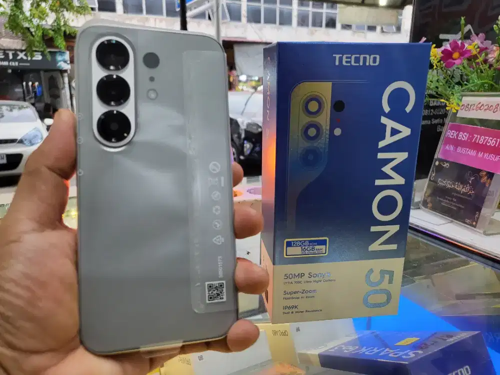 TEHNO CAMON 50 RAM 8+8/128GB KAMERA SONY700C AMOLED 144HZ BATERAI 6500