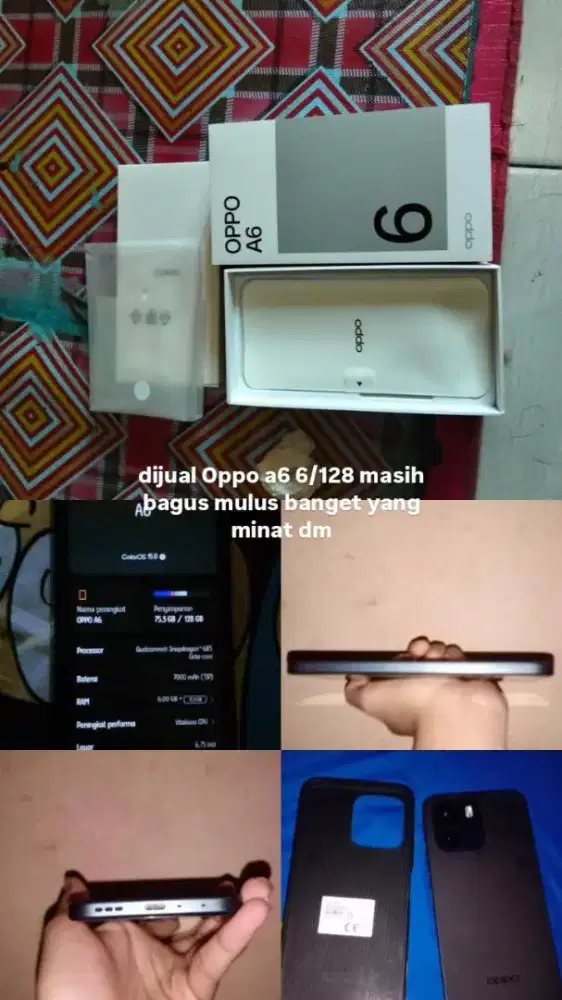 DIJUAL OPPO A6 LIKE NEW KELENGKAPAN ORI SEMUA