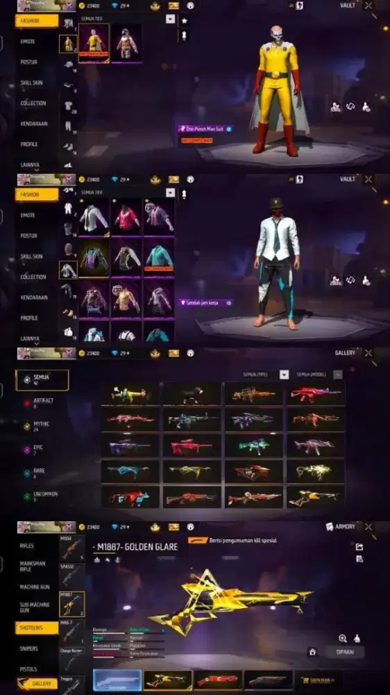 JUAL BELI AKUN FREE FIREE AMAN DAN AMNAH