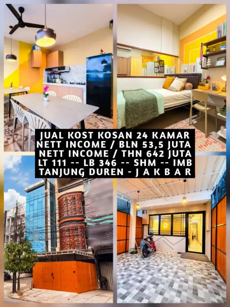 JUAL CEPAT KOST KOSAN DI TANJUNG DUREN GROGOL PETAMBURAN JAKARTA BARAT