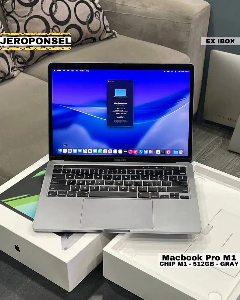MACBOOK PRO M1 512GB SPACE GRAY EX IBOX BH 87% ORIGINAL NO MINUS