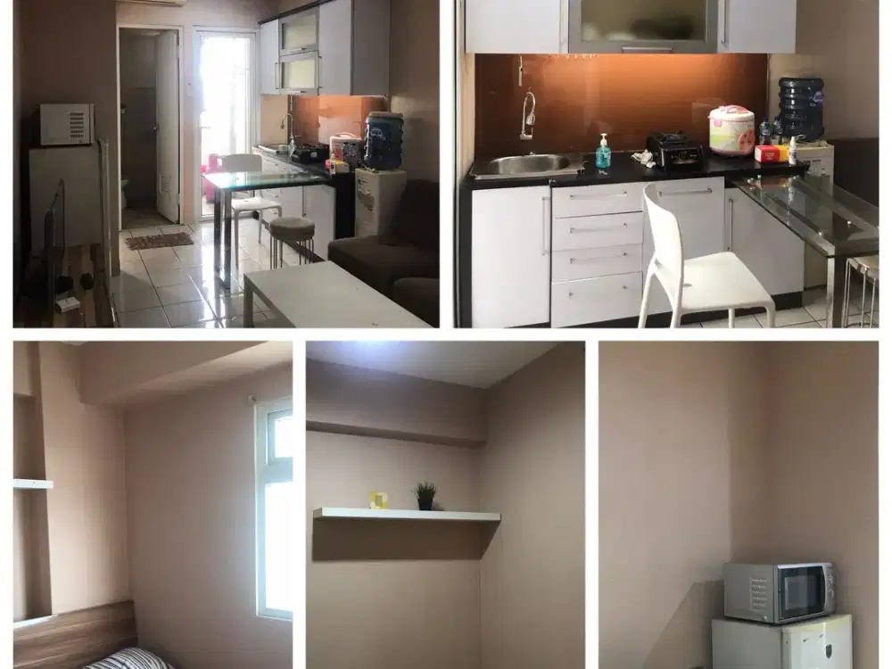 Apartemen the green pramuka city 2br furnished dijual murah