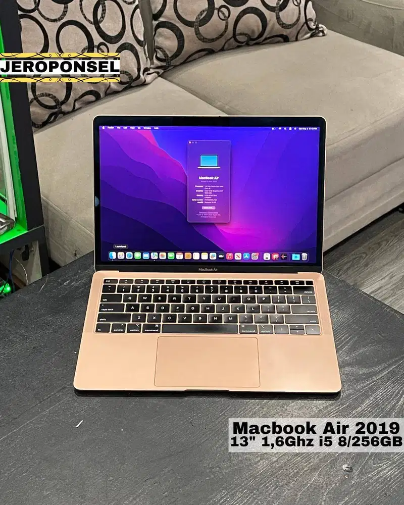 MACBOOK AIR 2019 256GB GOLD ORIGINAL GARANSI