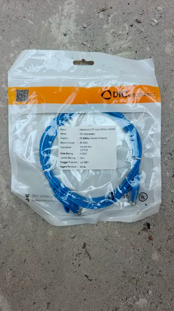 Kabel utp pactchcord data DTC 2meter