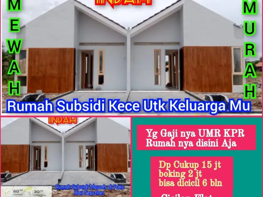 Graha Paku Alam Indah Rumah Subsidi Modern dan Ready di Paku Haji Sepatan.
