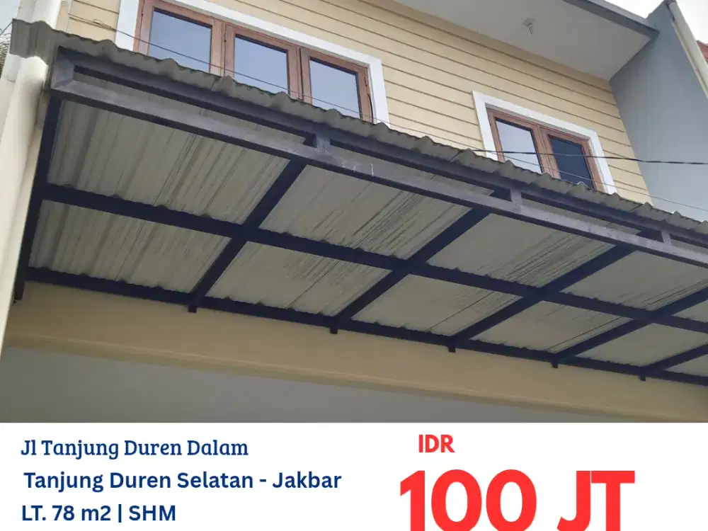 HFN0207 rumah 2,5 lantai di gang duren, Tanjung Duren, Jakarta Barat