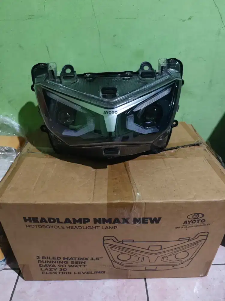 Headlamp biled ayoto nmax new warna biru