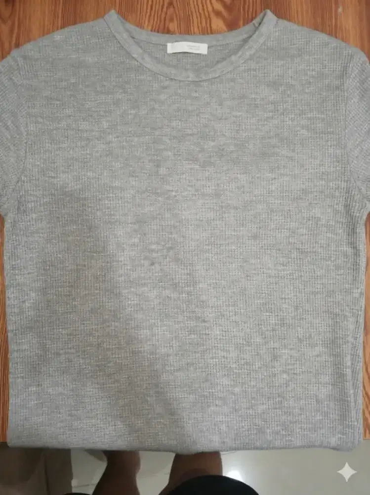 baju zara polos atas warna abu