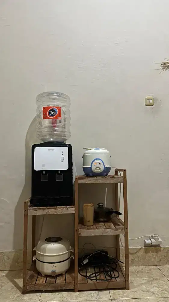 Rak Kayu Serbaguna 3 Susun Minimalis, untuk Dapur & Peralatan Elektro