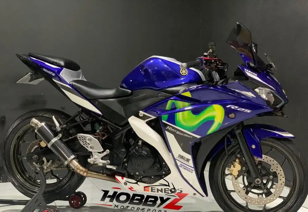 Yamaha R25 movistar 2017 modif ninja,km 18rb,istimewa mantap