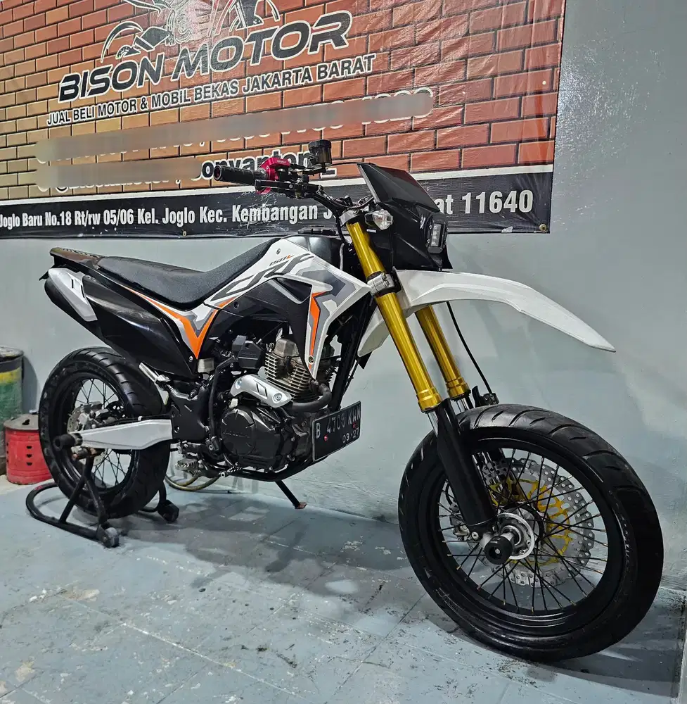 Istimewa! HONDA CRF 150 L FI 2022 Modif Supermoto pajak panjang