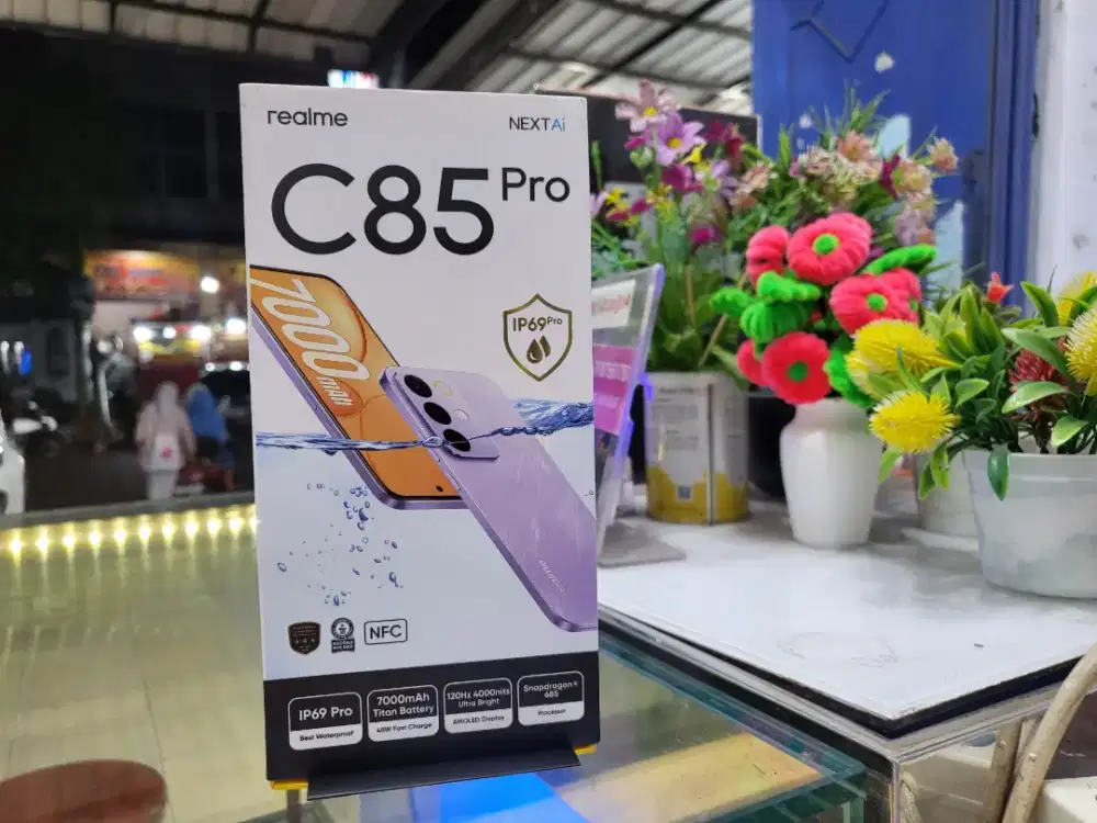 REALME C85 PRO RAM 24/128GB 
LIKE NEW GARANSI RESMI INDONESIA
