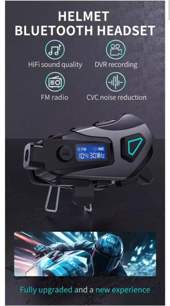 Kamera + intercom helm