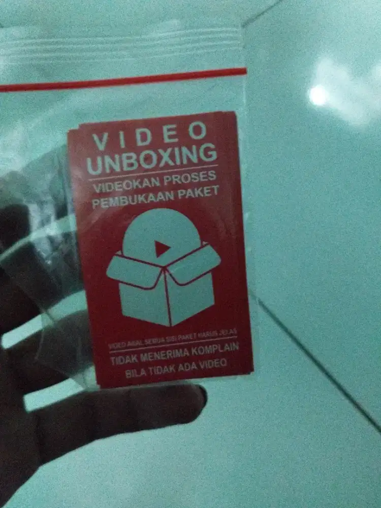 Stiker unboxing