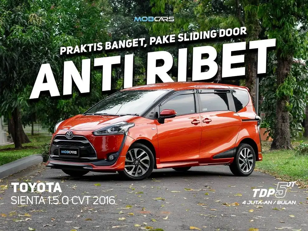 SIENTA 1.5 Q CVT MATIC 2016 GARANSI MESIN & TRANSMISI 1TH