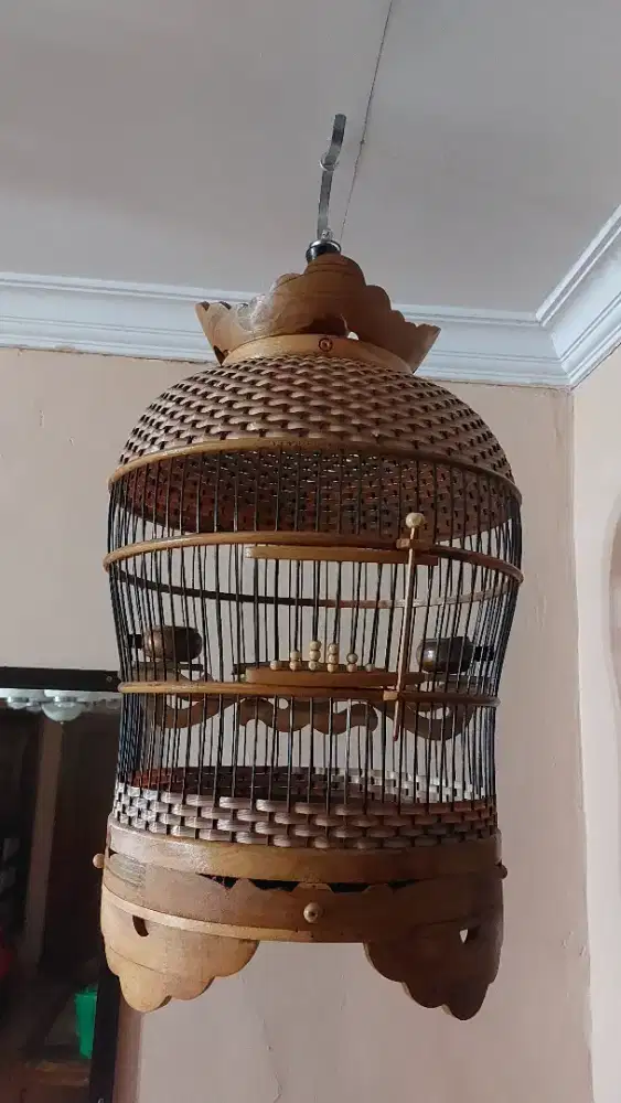 Sangkar perkutut kayu