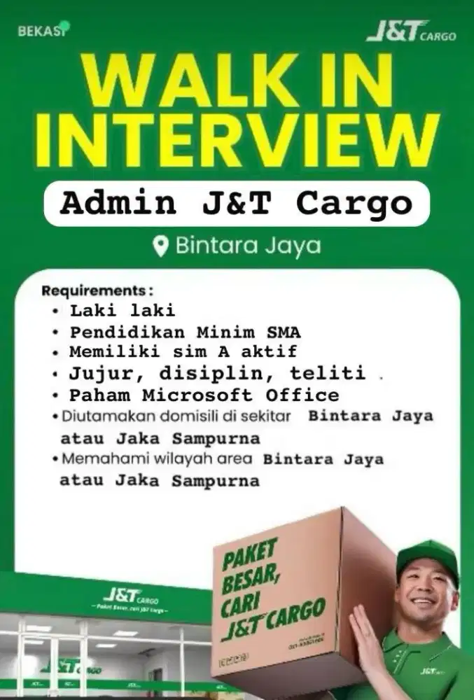 Admin outlet JNT Cargo