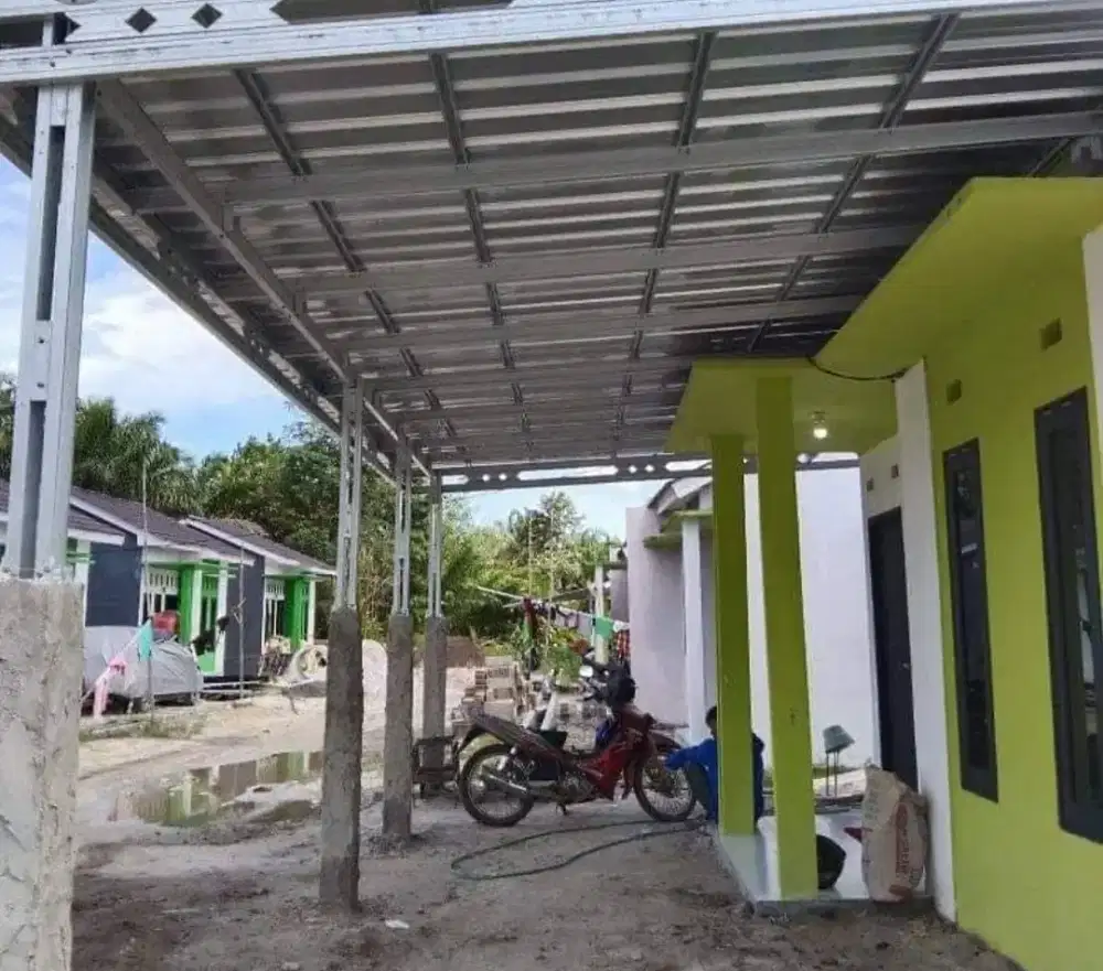 Kanopi senggalum tiang baja ringan
