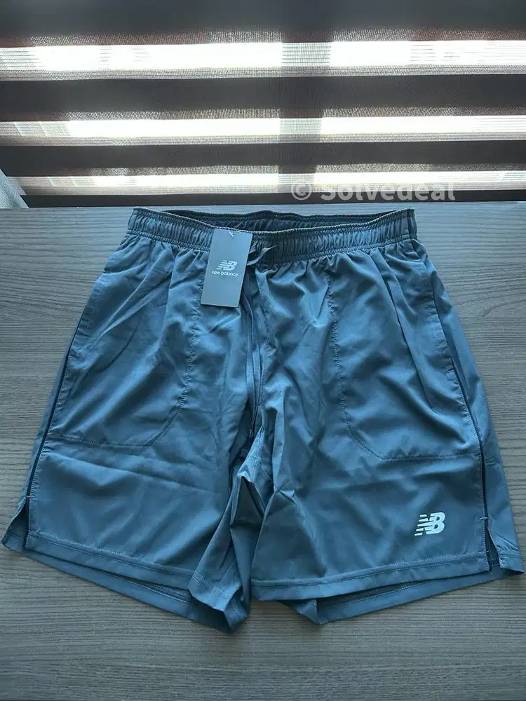 Celana New Balance Mens Short 7 Inch Grey Original Baru