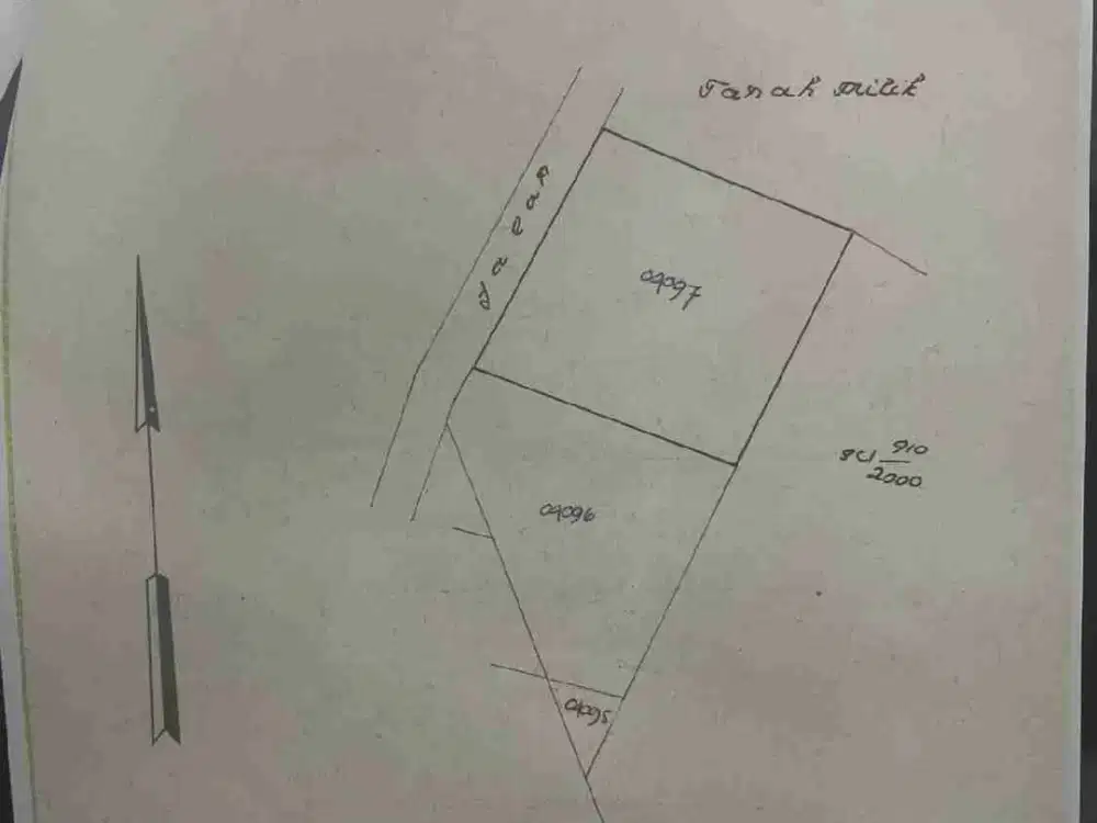 dijual tanah 6,8 are IDR 700 juta per are dekat kantor imigrasi & bypass jimbaran Kuta Selatan Badung Bali