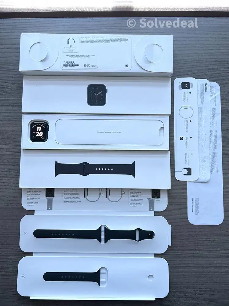 Apple Watch SE 40mm Space Gray Black Sport Band Original Fullset