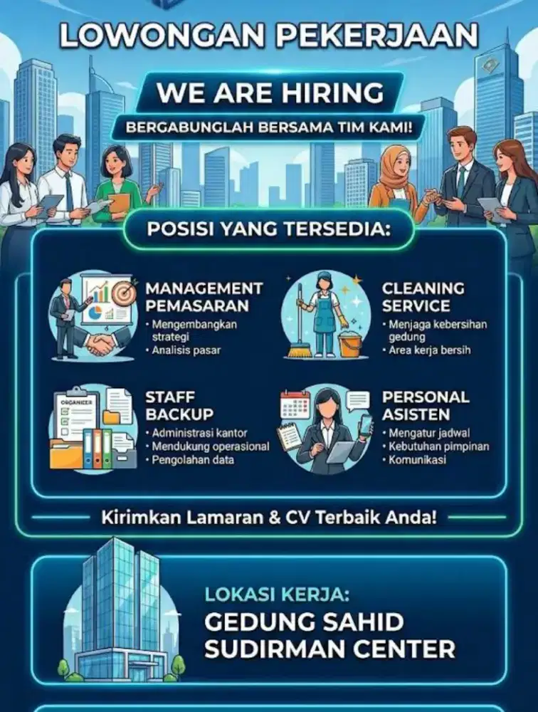 Dibutuhkan staff kantor
