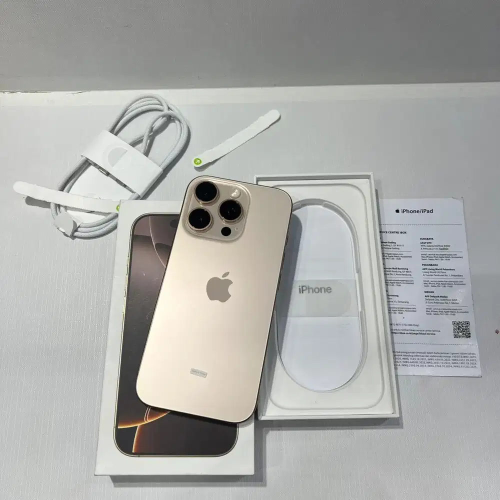 iphone 16 pro 256gb resmi ibox cc 37 bh 100 garansi on panjang like nw