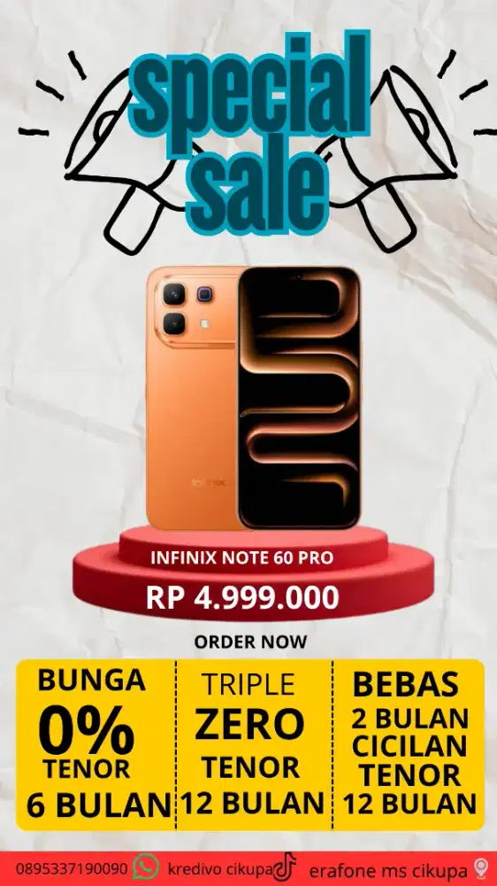 Infinix note 60 pro 8/256 kredit murah