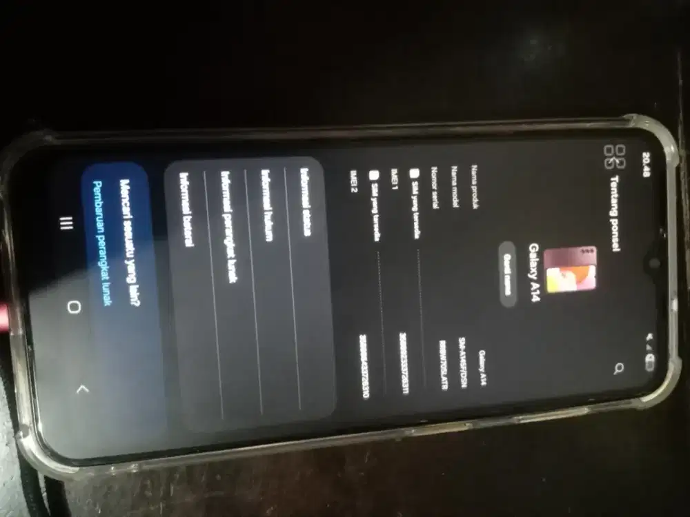 Samsung a14 batangan ram 4/128