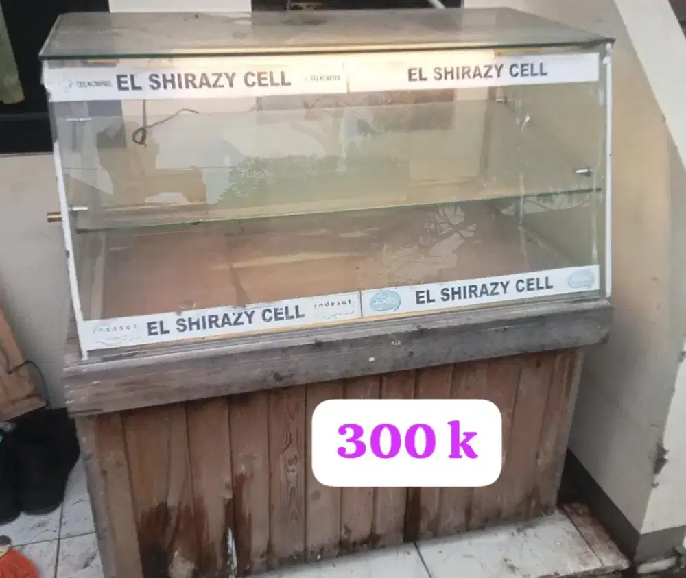 Jual Etalase bekas conter & Mesin cup Sealer
