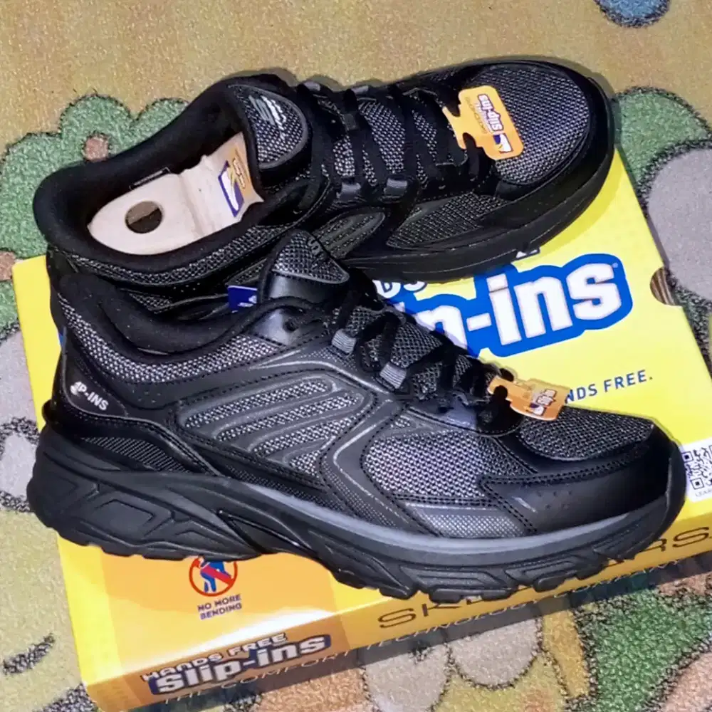 Skechers Slip-Ins Stamina Sport Men's Training Shoes Black Originali