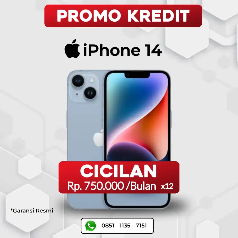 BISA KREDIT IPHONE 14 128GB TANPA BUNGA TANPA DP