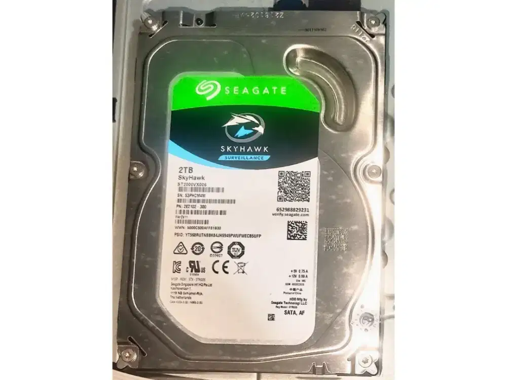 Harddisk Seagate Skyhawk 2TB surveilance HDD
