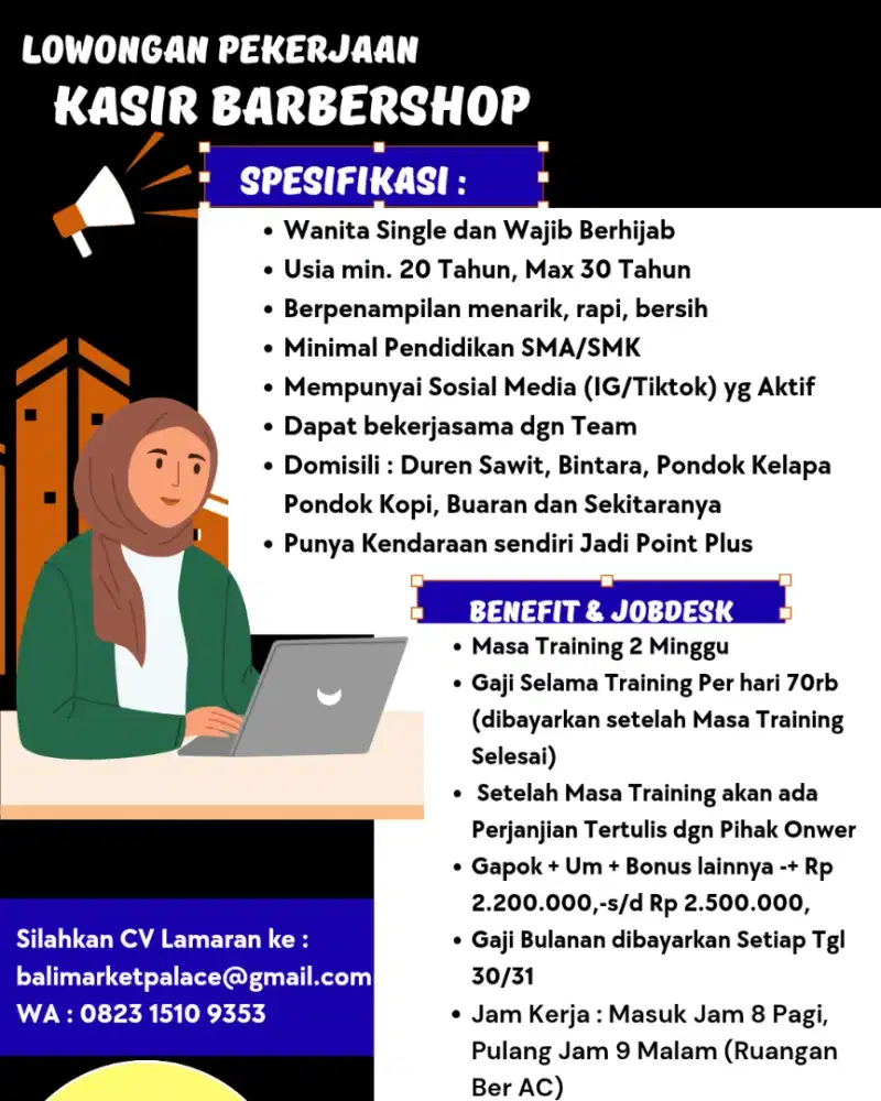 Lowongan Kerja Kasir di Barbershop