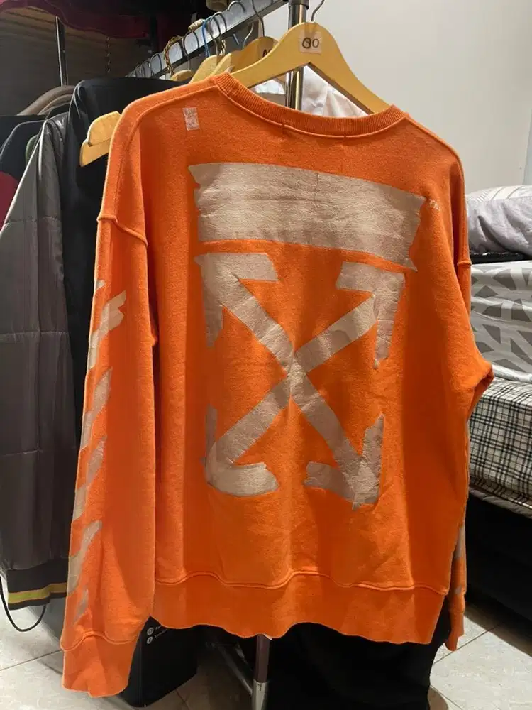 OFF WHITE CREWNECK CARAVAGGIO - ORANGE