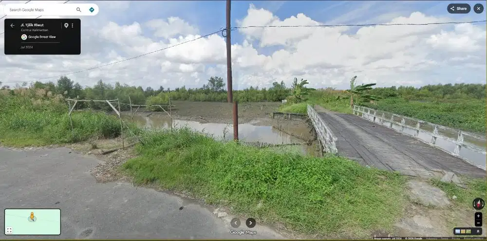 Di jual Cepat Tanah 2 Petak Tambak Tepi Jalan, Total Luas 80.000m2