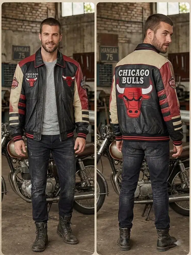 CHICAGO BULLS LEATHER JACKET