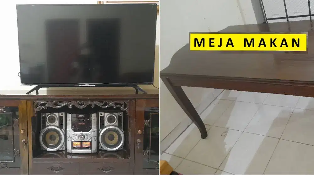 LEMARI JATI  MEJA JATI
