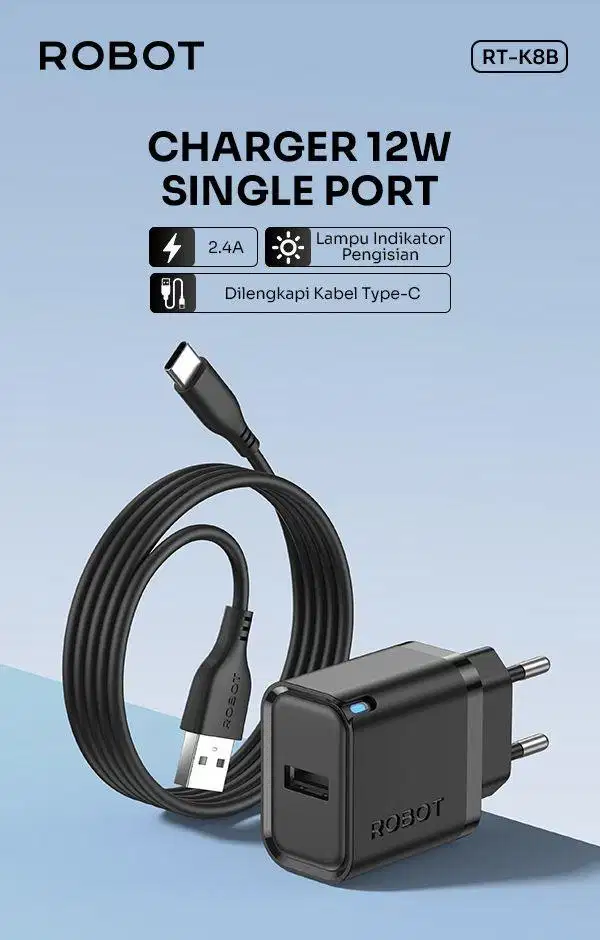 charger Robot  USB to Type C RTk8B