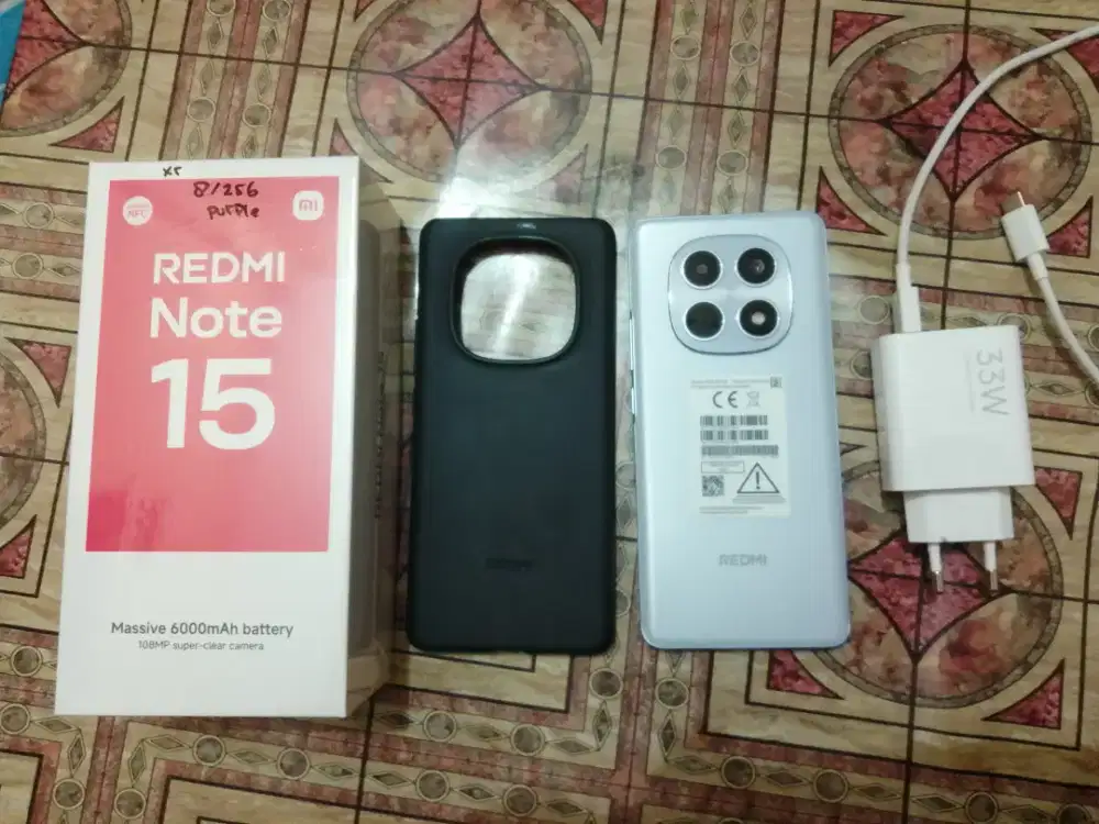 Xiaomi redmi note 15 8/256 fullset mulus no minus full ori