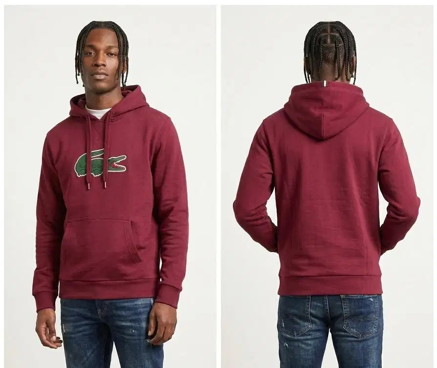 LACOSTE HOODIE Maroon