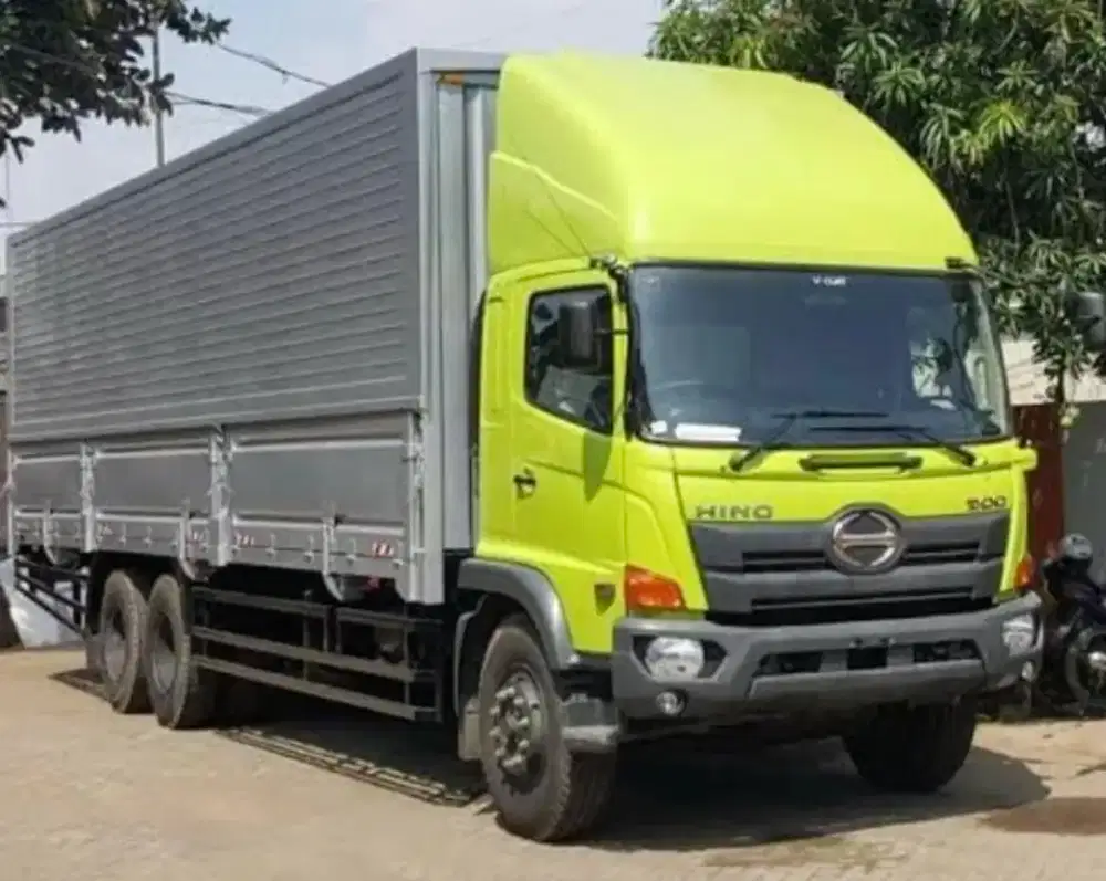 Hino Lohan 500 FL 260 JW Wingbox 9.8mtrTronton 6×2 BioSolar Turbo Fuso
