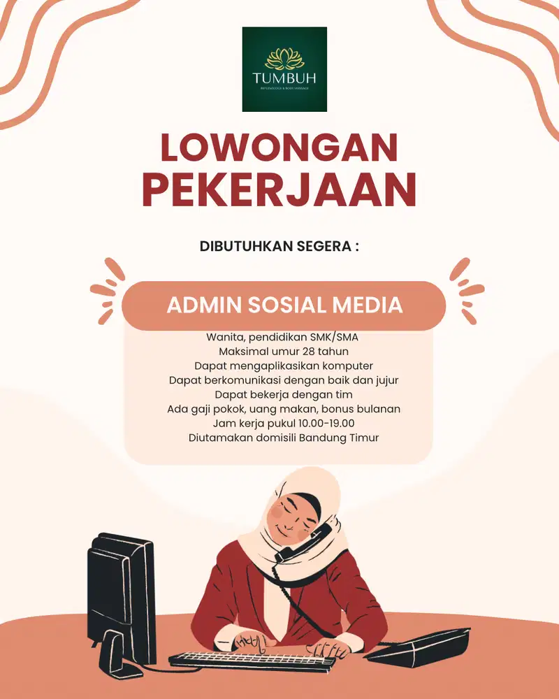 Lowongan Admin atau Customer Service