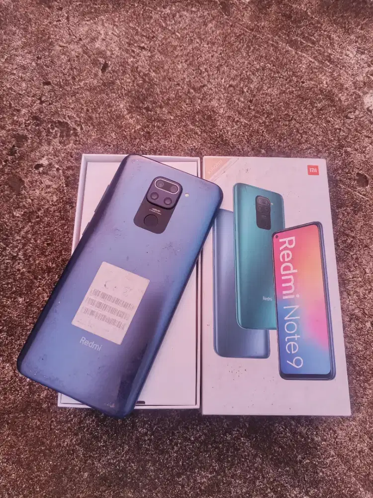 Redmi note 9 4/64 fullset mesin segel