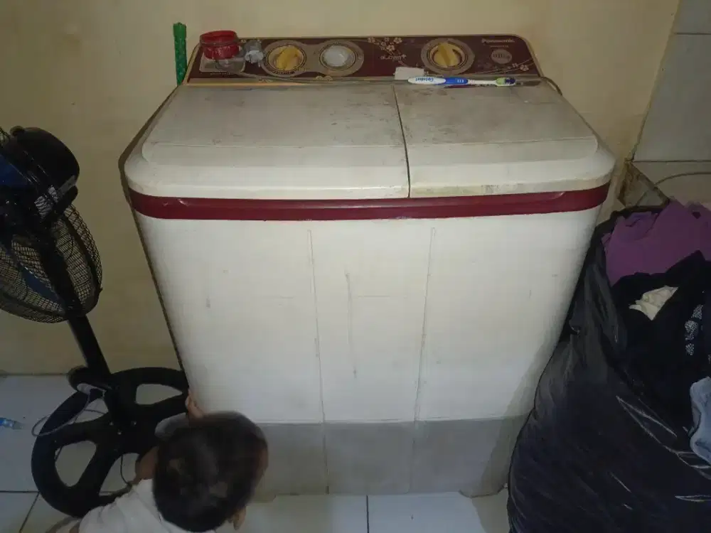 Mesin cuci panasonic 2 tabung apa adanya