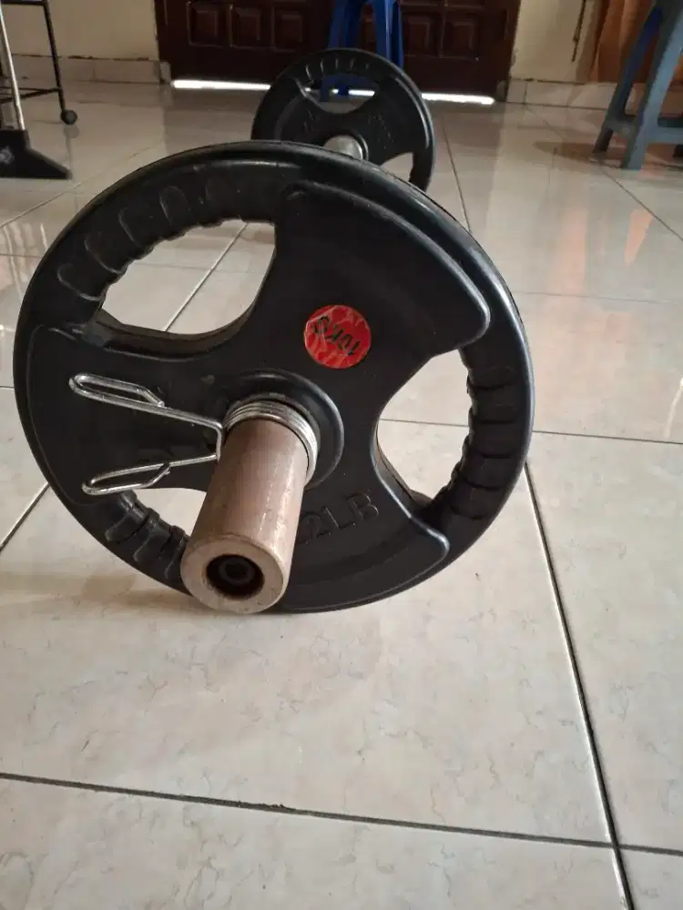 Ruber plate barbel olahraga 20kg