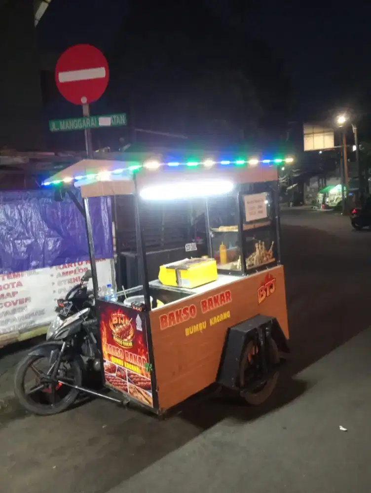 Gerobak bakso bakar
